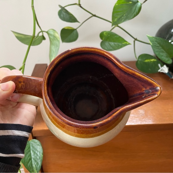 Vintage Handmade Ceramic Pitcher - Picture 2 of 7